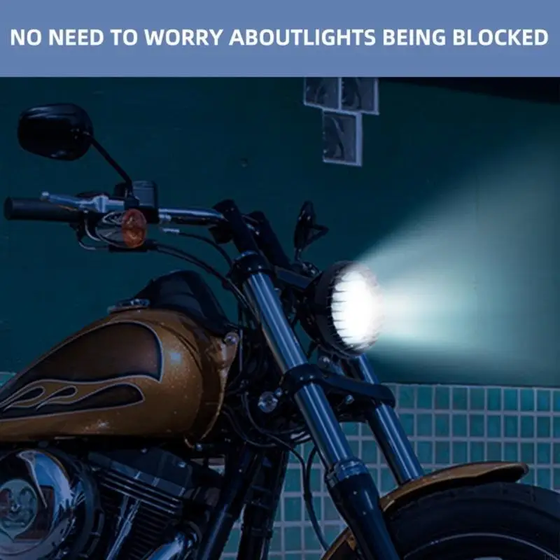 

Водонепроницаемый круглый ABS светодиодный фар защитника гриля, совместимый с XL883 XL1200 XL1200X X48 аксессуары Universal