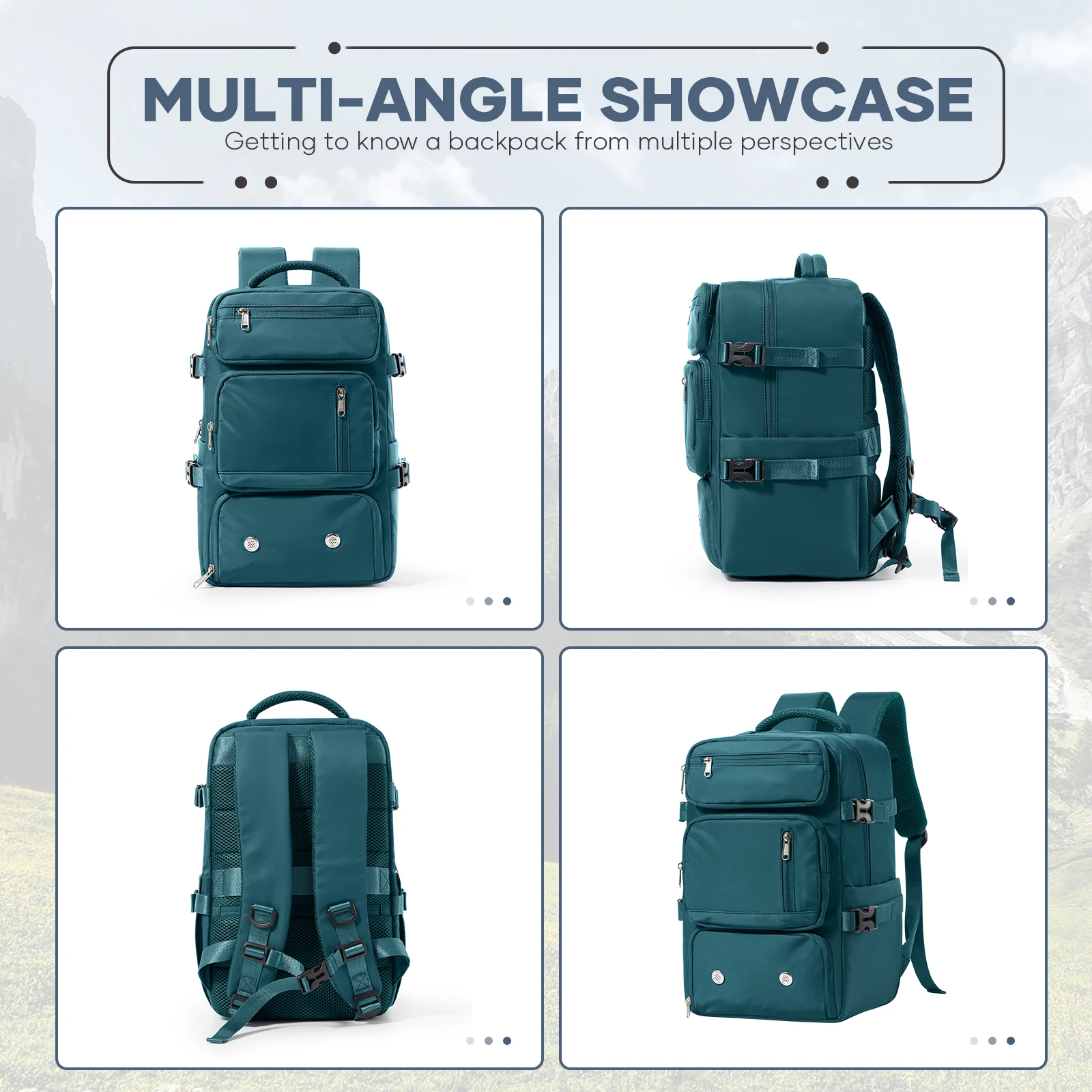 Waterproof Travel Backpack, Cabin Backpack Laptop Men Work Backpack Anti Theft Backpack mochila viaje cabina avion 40x20x25