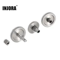 INJORA Stainless Steel Overdrive Underdrive Transmission Gear Pinion Set for 1/18 RC Crawler Car TRX4M Upgrade (4M-36)