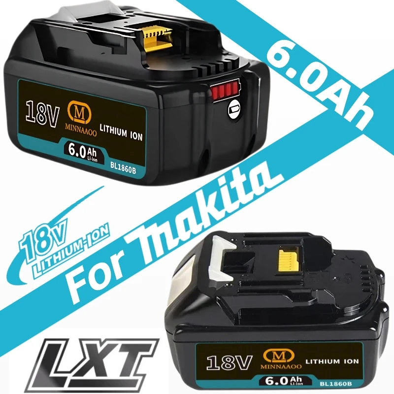

Original For Makita 18V 6.0Ah Battery BL1850BL1860/BL1830 BL1815 bl1840 LXT Replacement for Cordless Power Tools
