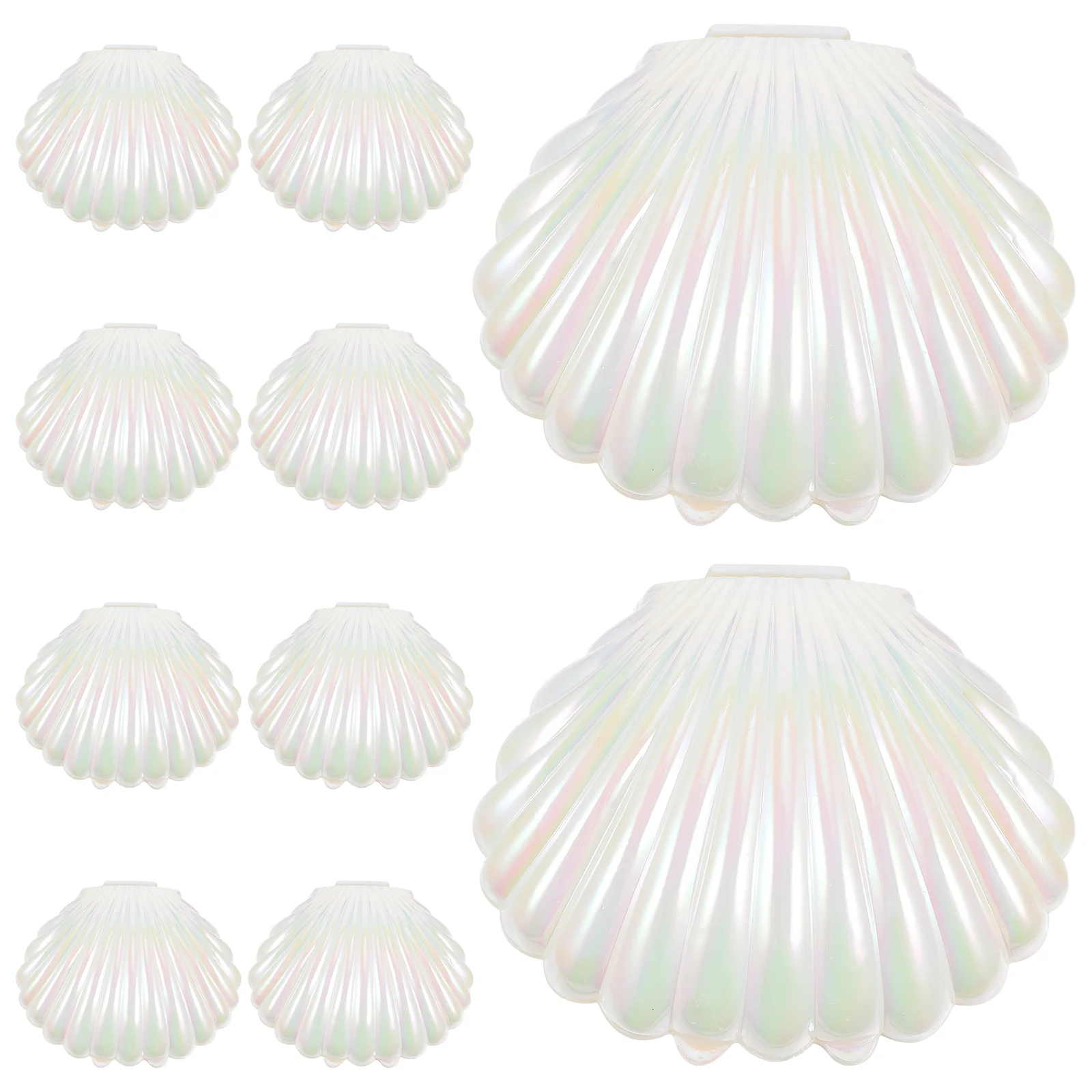 10pcs Shell Candy Boxes Shell Storage Container Jewelry Box Wedding Party Favor