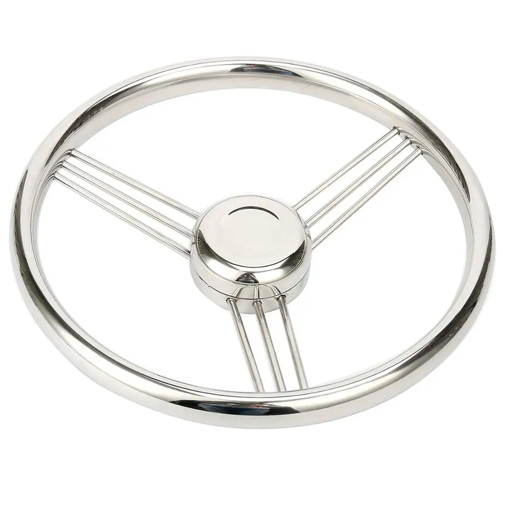 

13.5 Inch 9 Spoke Stainless Boat Steering Wheel Miorr Polished Boat Hardware Accessories