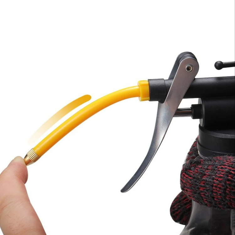 250 ML Oil Can High  Pressure Hand Pump Oiler Lubrication Metal Gun for Lubricants Oiler with Oil Spray Hose Car Oil Pot Bottle