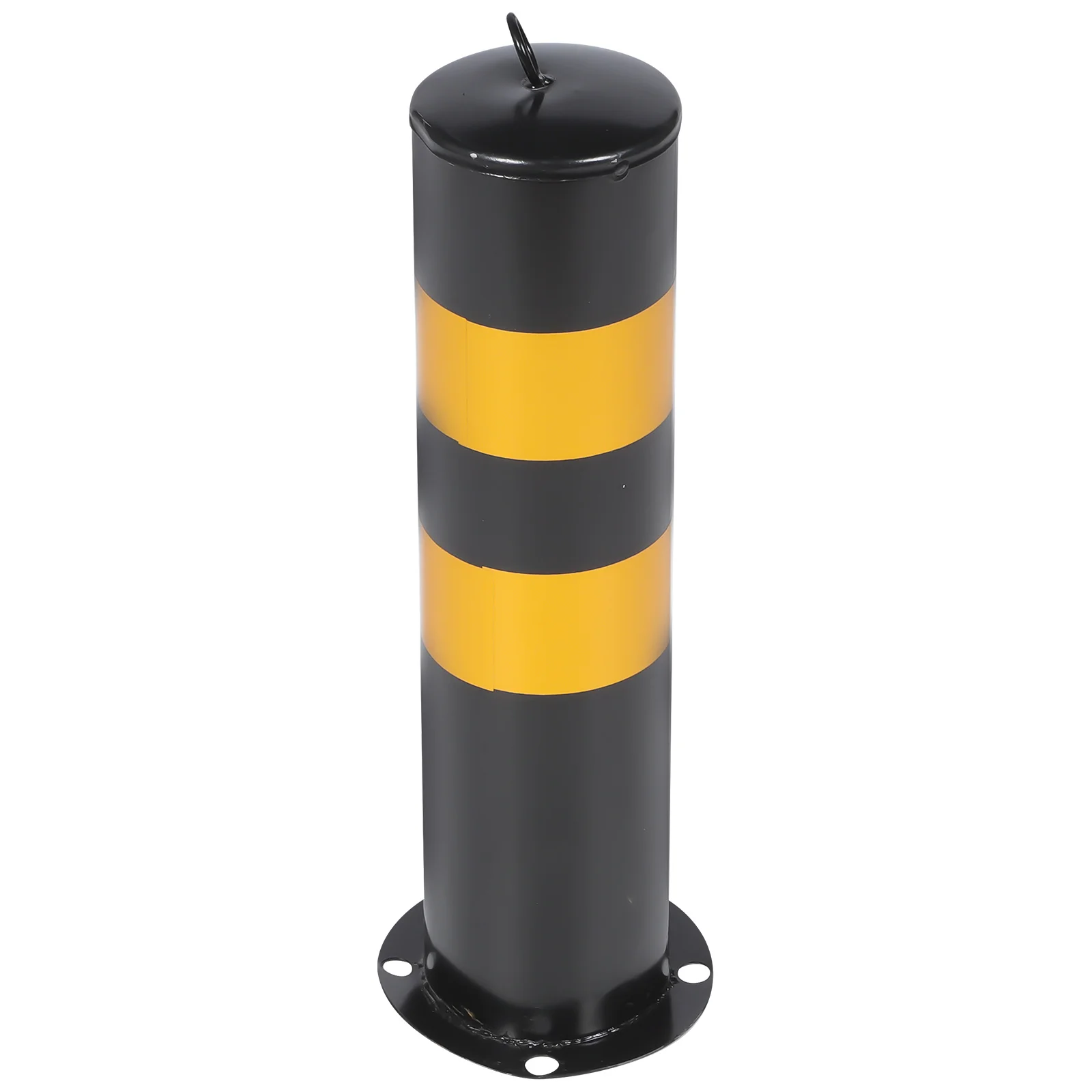 Reflective Safety Bollard Stainless Steel Parking Barrier Warning Column for Driveways Entrances Traffic Control