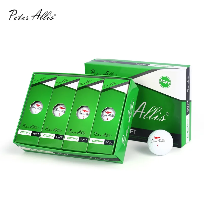 Golf DDH Two-layer Competition Ball Off Court Practice Ball Gift Box with 12 High Appearance Balls