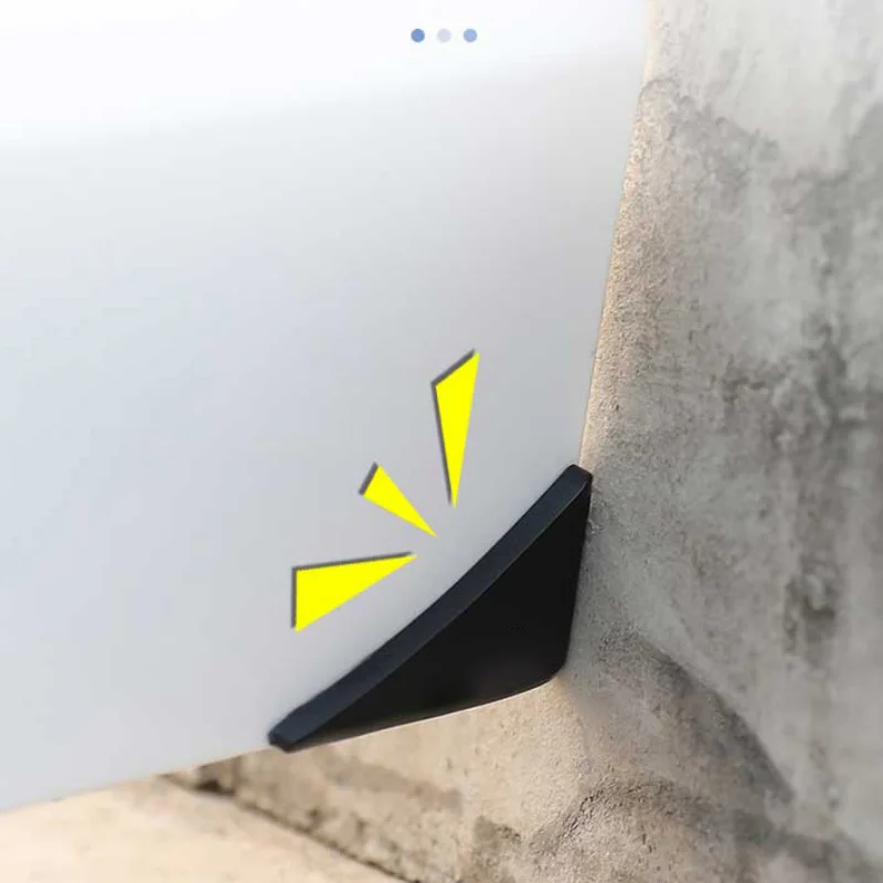 새로운 자동차 도어 충돌 방지 스티커 도어 코너 스크래치 방지, 자동차 페인트 표면 보호 두꺼운 커버 스티커, 2 피스