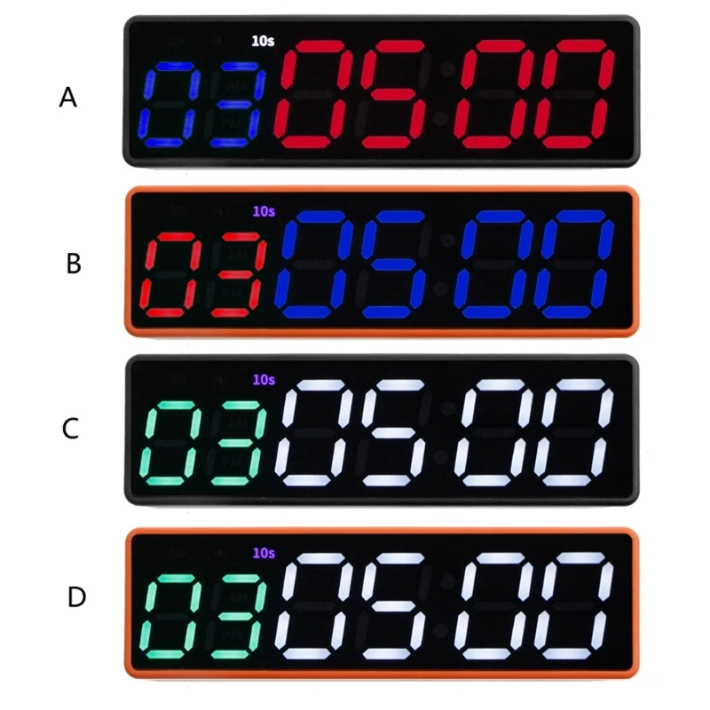 

Gym Timer Clock Workout Timer Interval Clock Stopwatch Count Down/Up Interval Timer LED Fitness Training Timer Outdoor Dropship