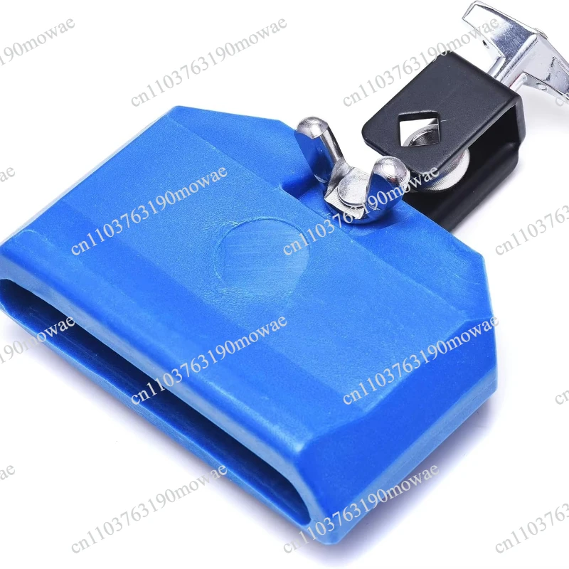 Cowbell jam block plastic percussion instrument with metal stand