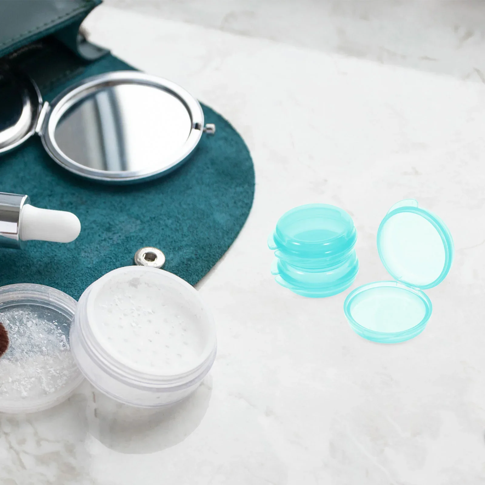 صندوق حبوب دائري حاوية دواء للسفر محفظة بلاستيكية صغيرة محفظة فيتامين محمولة ملحقات الرعاية الصحية