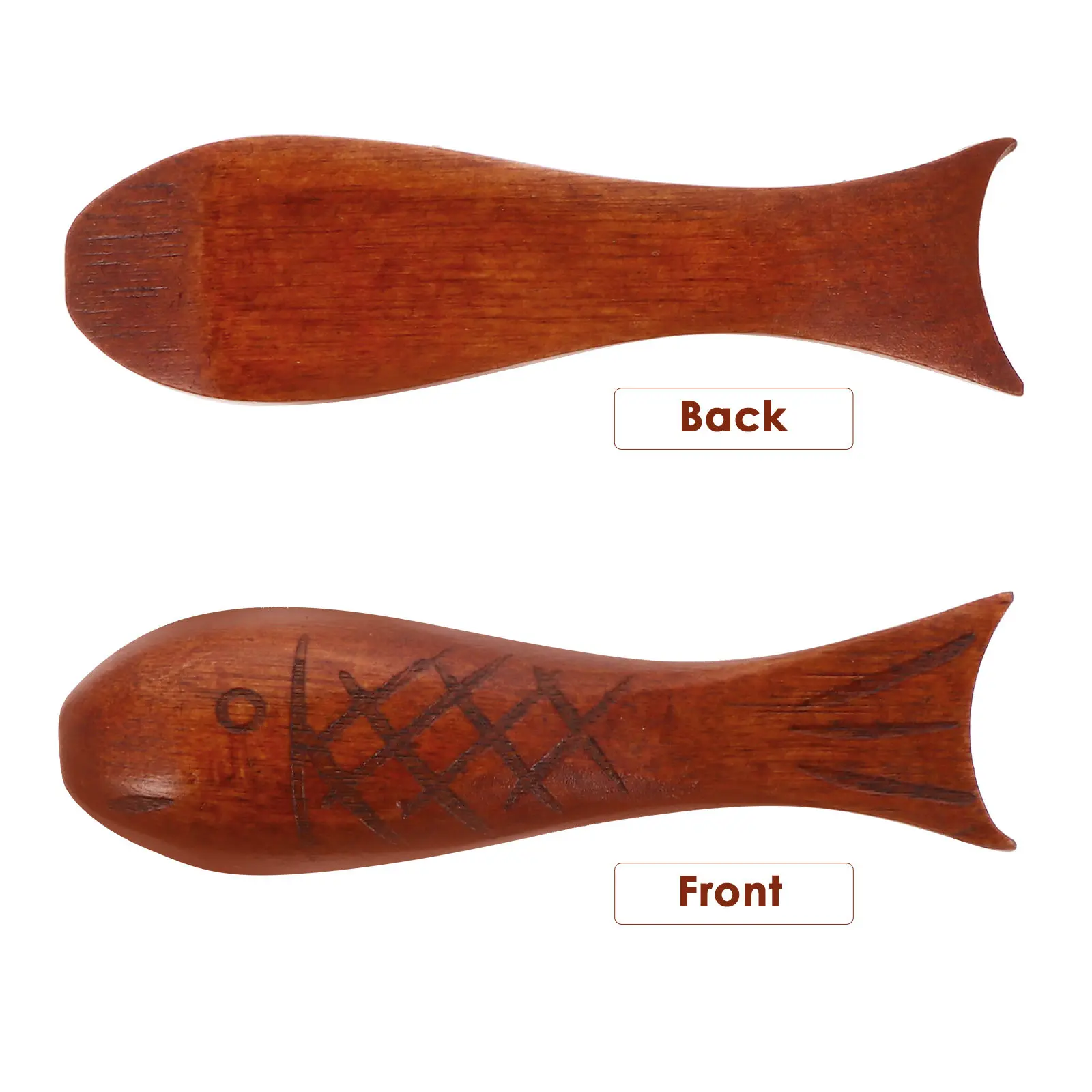 4Pcs Fish Shaped Wooden Chopstick Rests High Quality Natural Wood Chopsticks Stand Prevent Rolling Contamination Easy Storage
