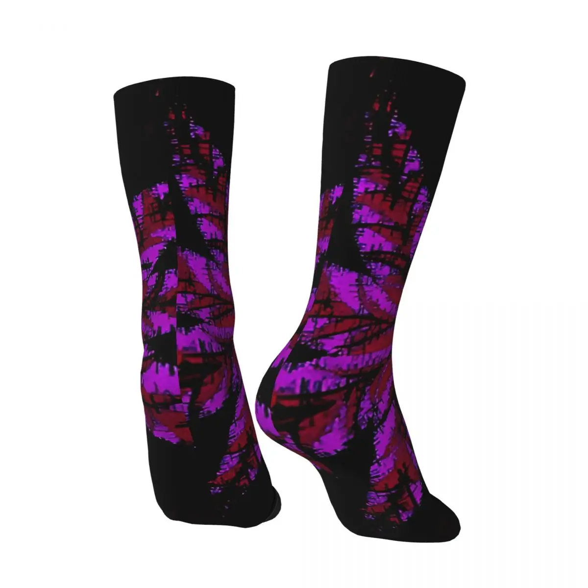 Crazy compression Flower Power_1 Sock for Men Harajuku Seamless Pattern Crew Sock Novelty