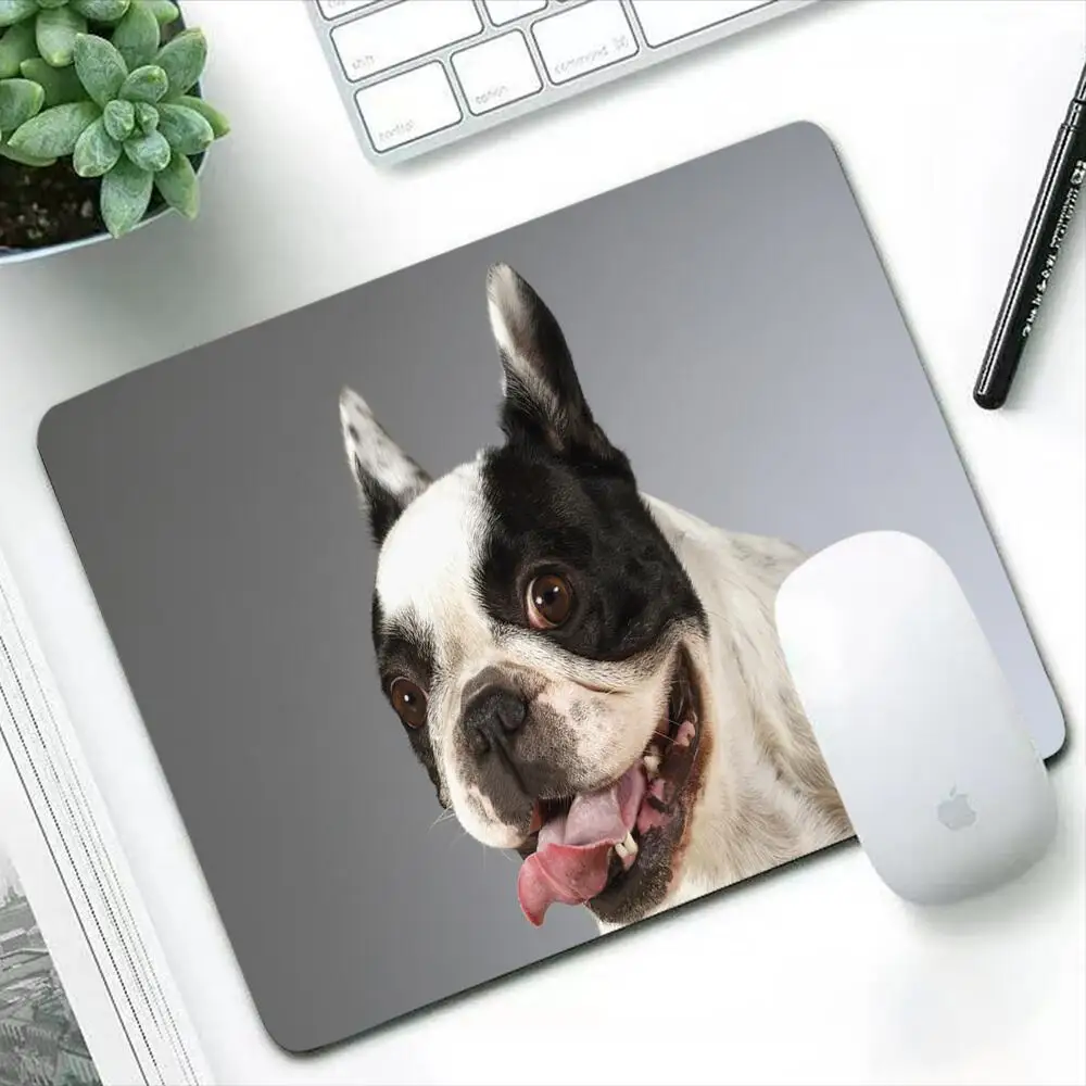 Bulldog francese Mouse Pad Anime Gamer Tappetino da scrivania PC Gamer Cabinet Tappeto da gioco Laptop Varmilo Accessori Tastiera Mousepad Mausepad