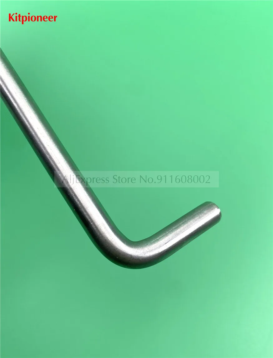 1 الترباس دبوس قطع الغيار المناسب استبدال 22.2 سنتيمتر L-شكل الفولاذ المقاوم للصدأ الترباس القطب لآلات الآيس كريم الناعمة YKF826