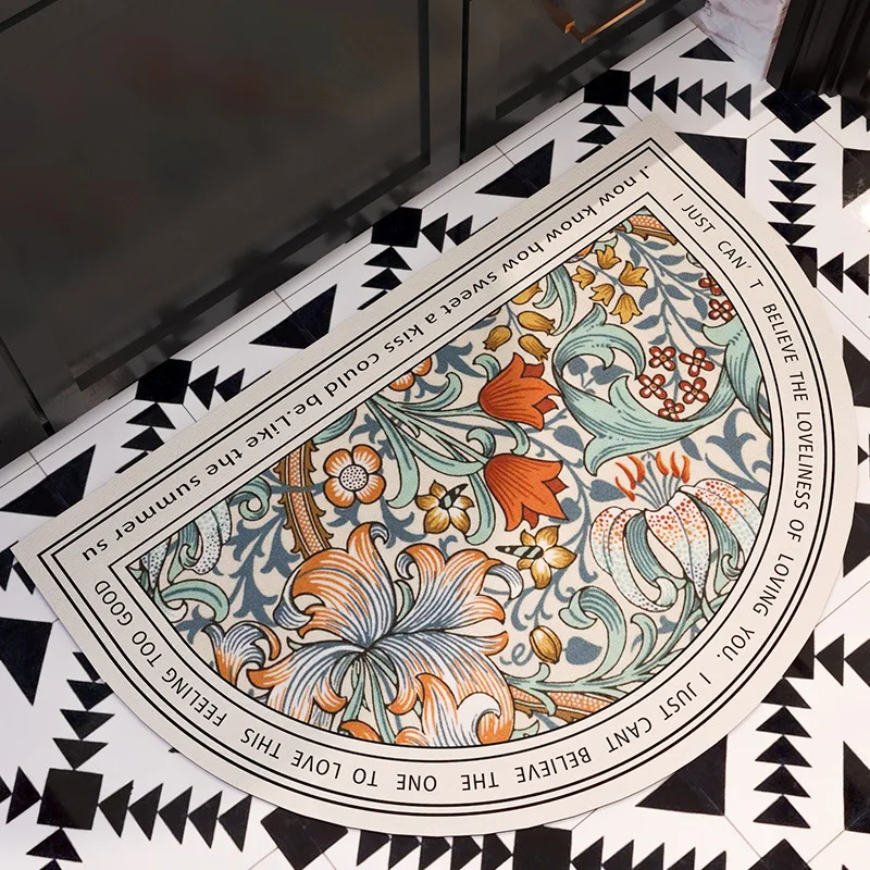 

American Sle Water Absorbent Batoom Anti-Slip Mat Soft Silicon Dendroid Qui Dry Foot Mat Door Mat Indoor Door Mat