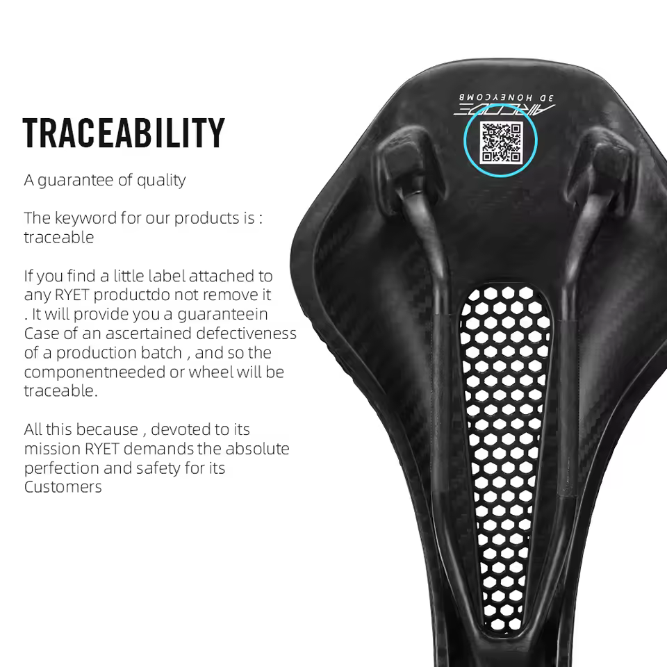 RYET AIRCODE 3D Printed Saddle Review, Full Carbon Bike Seat for Road and MTB Riders image 7