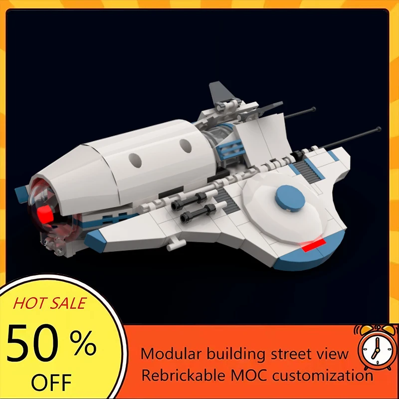 

Набор из 237 деталей: популярная модель космического корабля из фильма «Звездные войны», конструктор MOC, модульные технологичные блоки, подарок на праздник, игрушка для сборки, детский набор