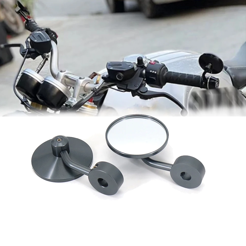 

Motorcycle Mirror Aluminum Handle Bar End Rearview Side Mirrors Accessories For BMW RNINET RnineT R NineT R NINE T NINET R9T