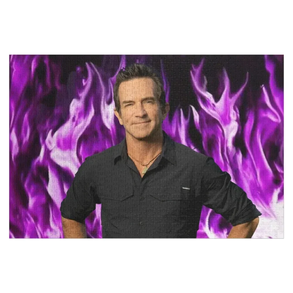 

Jeff Probst On Fire Mode пурпурный пазл Yrs22 персонализированные игрушки под заказ деревянные рождественские подарки пазл