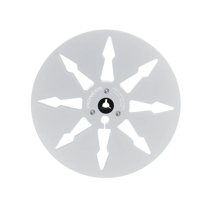 ABFN-7 بوصة 8 فتحات فتاحة بكرة فارغة الألومنيوم تسجيل الشريط بكرة معدنية Forpioneer التناظرية مسجل الصوت الفضة