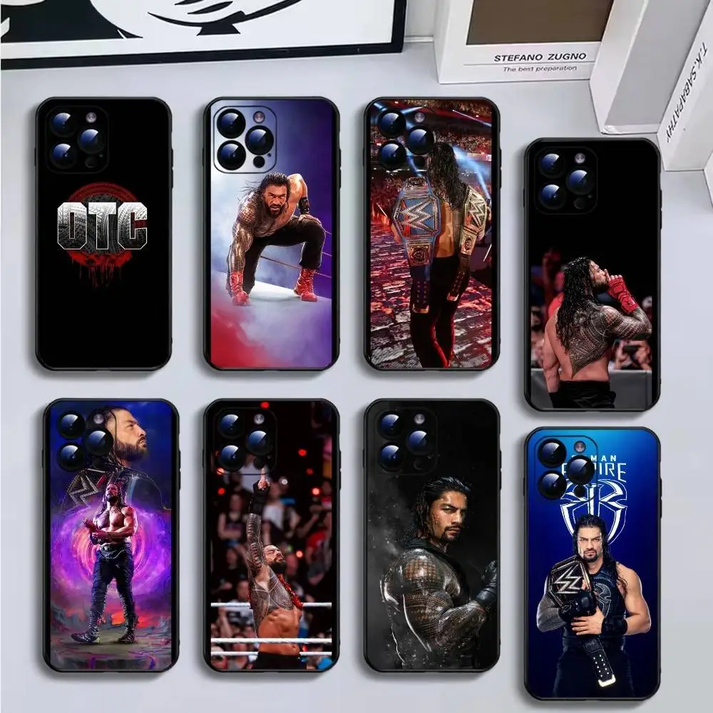 

OTC R-Roman R-Reings Phone Case For iPhone16,15,14,13,12,11 Plus,Pro Max,XS,X,XR,SE,Mini,8,7,Soft Black Cover