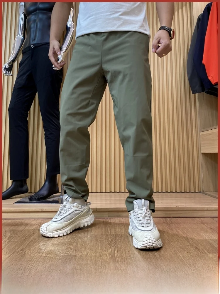 

Мужские мягкие ветрозащитные брюки на подкладке Fce, осень-зима, Новое поступление, повседневные брюки с U-образной подкладкой, функциональные прямые брюки