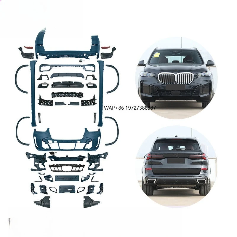 

GUGO G05 Upgrade Body Kit for 2023+ X5 LCI MT Style M Sport Black Warrior Front Bumper Grille Side Skirts Diffuser Facelift