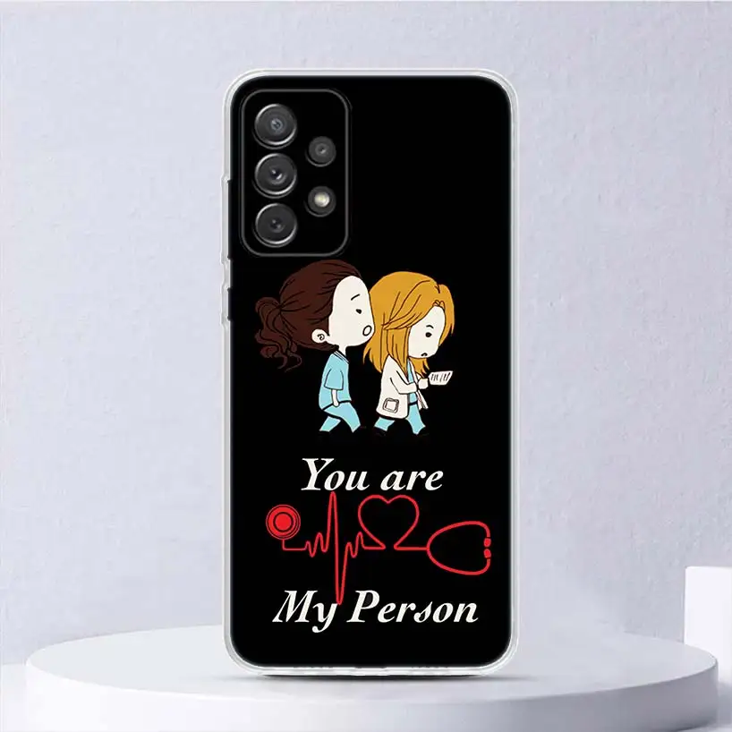 Greys Anatomy Person Soft Case For Samsung Galaxy A52 A53 A54 A32 A34 A22 A24 A12 A14 Phone Cover A33 A23 A13 A02S A03S A04S A72