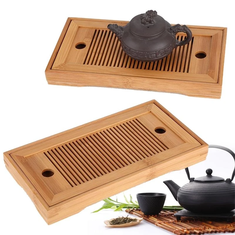 

Kung Fu Tea Set Natural Wood Bamboo Tea Tray Chahai Tea Table