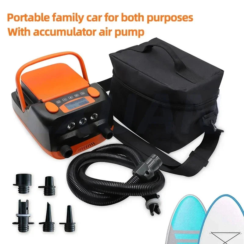 For HT-790 Rechargeable 6000mAH Deflatable Inflatable Pump SUP DC12V 110W Electric Air Pump for Paddle Board Air Boat Kayak