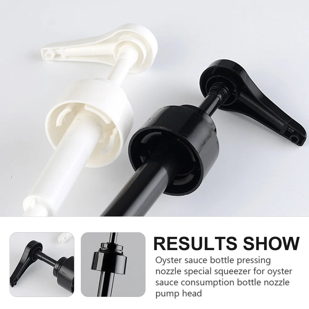 3 Pcs Pump Head Push-Type Leakproof Nozzles Dispensers Pumps Press Sauce Ketchup Bottle