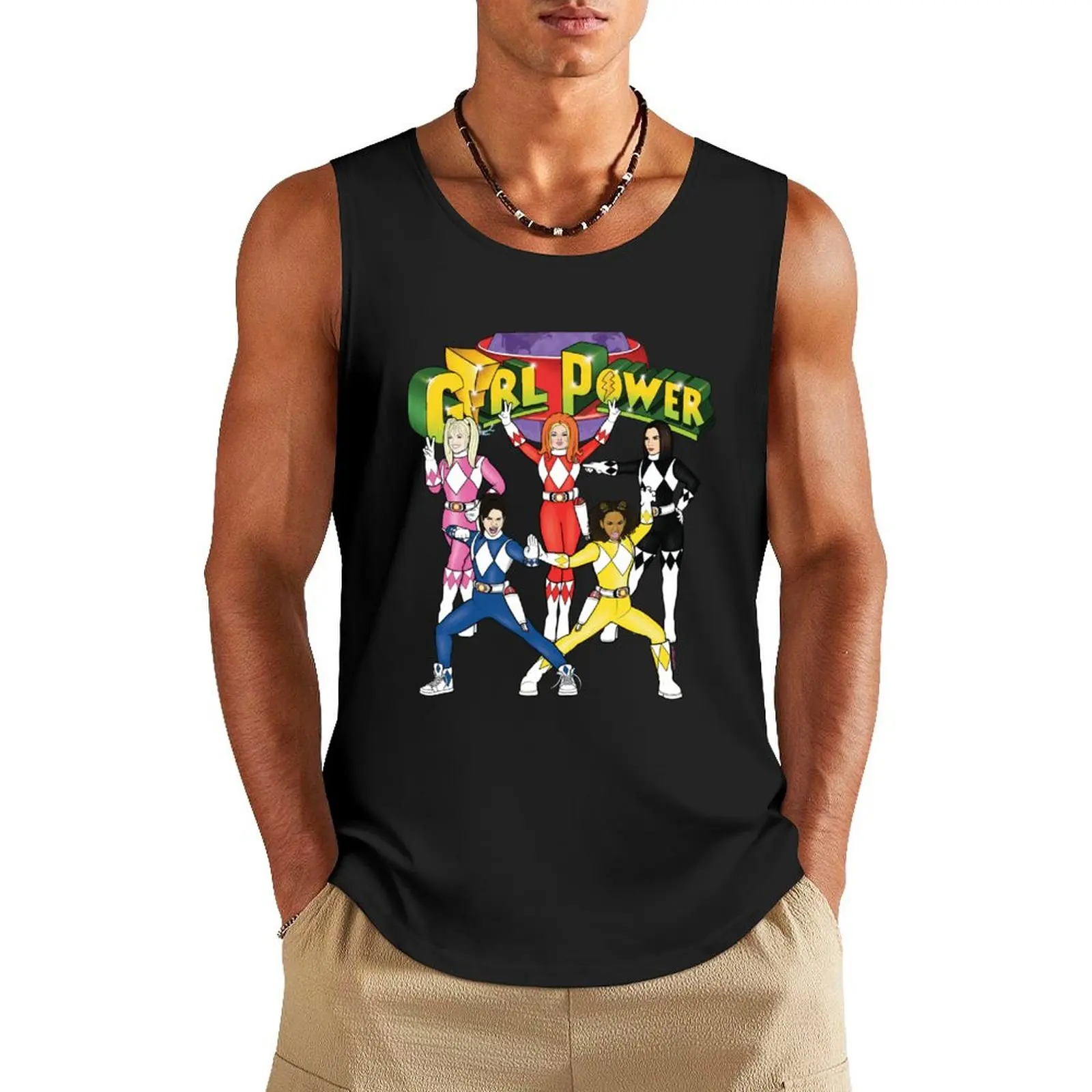 GIRL RANGERS GROUP Tank Top Men's gym t-shirts gym clothing men