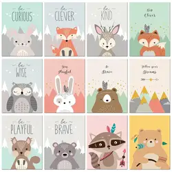 RUOPOTY Painting By Numbers Draw Animals For Kids Easy Handicraft Handiwork Art Wall Art Picture