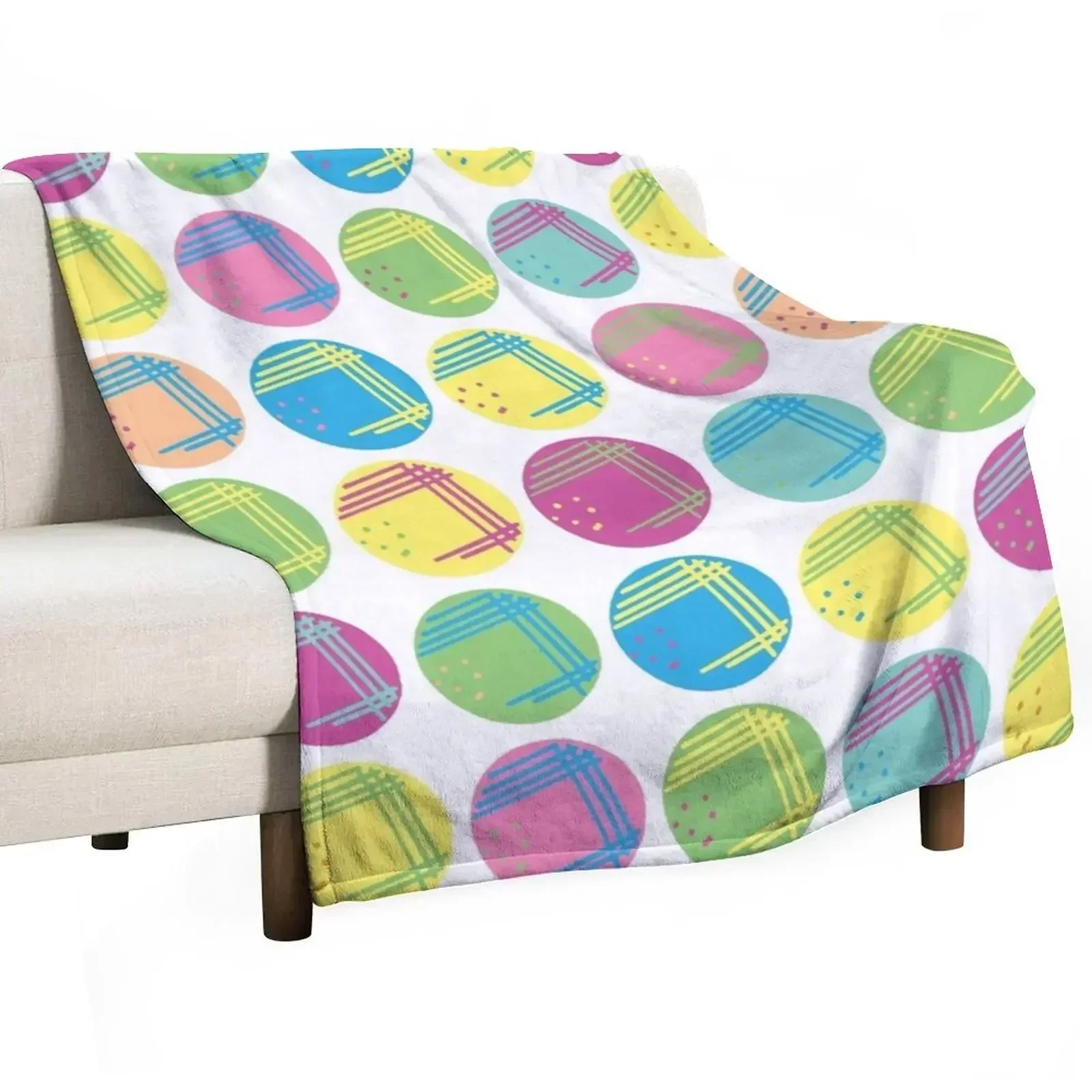 Microbiology Streak Plate Pattern Throw Blanket Multi-Purpose Vintage Camping Decorative Throw Blankets