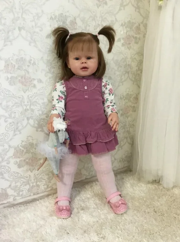 

EGO 28Inch Reborn Doll Kit Peggy Huge Baby Toddler with Straight Leg Standing Doll fresh color Unassembled Kit