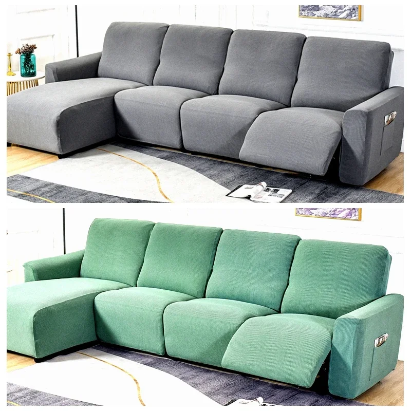 1/2/3 Seater Waterproof Elastic Recliner Sofa Cover Stretch  Chair Covers Removable Couch Armchair Slipcovers Home