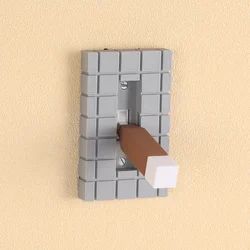 1pc pixel style switch board, creatively designed, easy to install, the perfect choice for holiday decoration and home decor