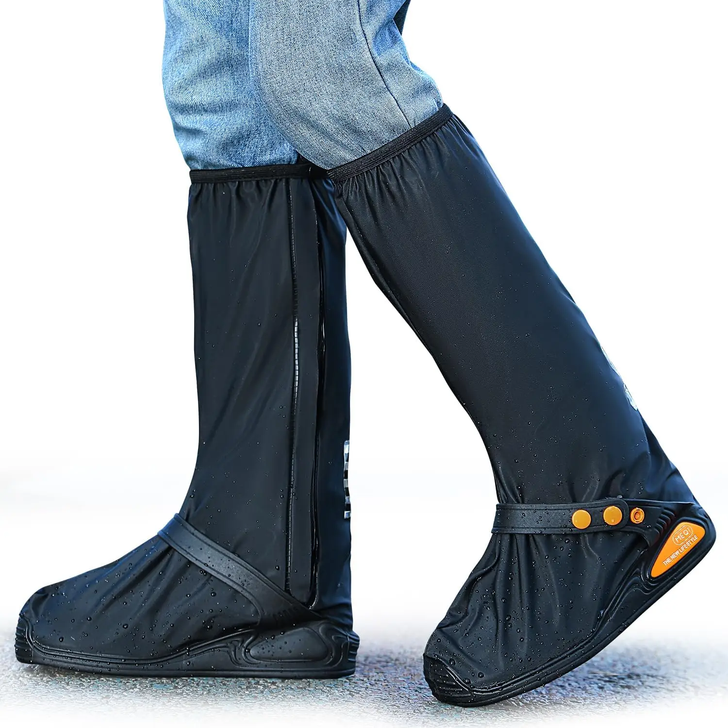 

Rain Shoe Covers with Reflective Strips for Men Women Outdoor Activities