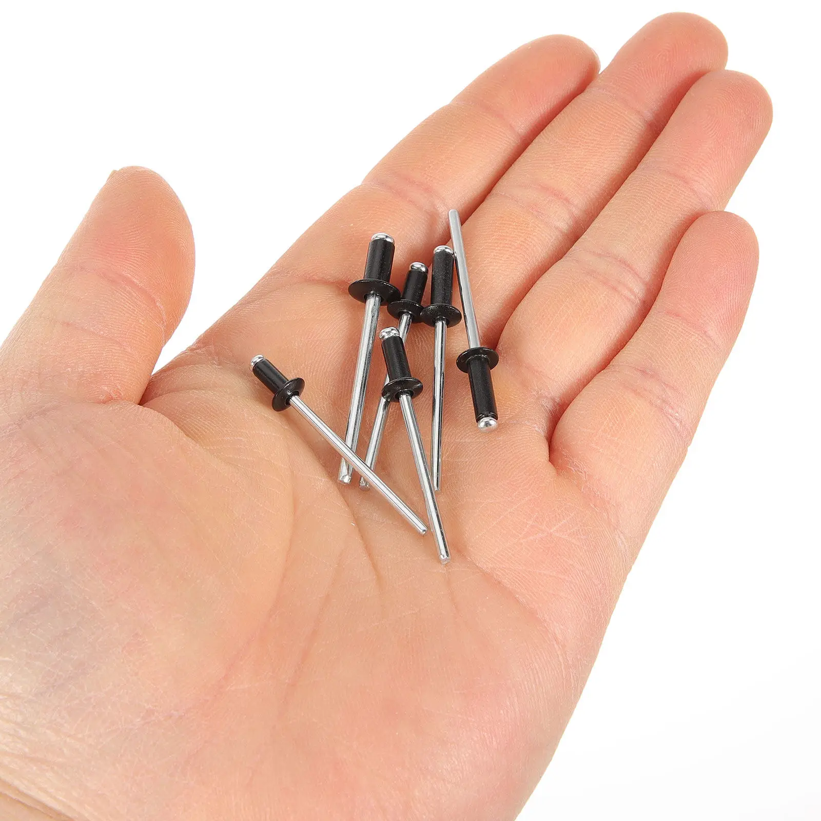 1Set Flange Aluminum Blind Rivets Assortment Pop Rivets Long Grip Steel Mandrel Aluminum Handle High Strength Temperature