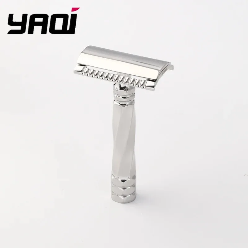 2026 Beard Shaver Yaqi Cerberus Stainless Steel Safety Razor 0.65mm Blade Gap 77mm Handle Provide Durability Precise Shaving