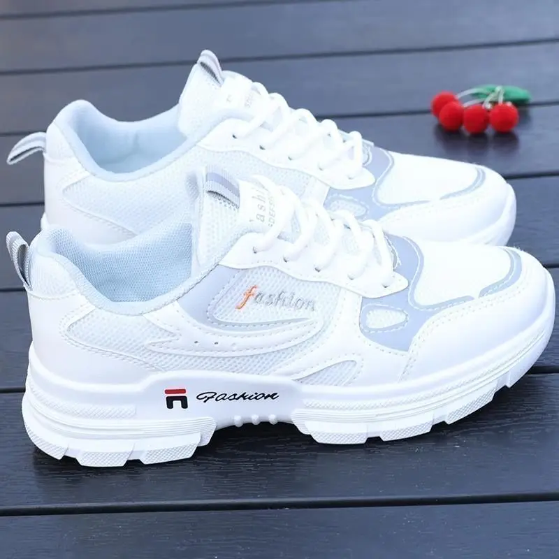 Maogu Running Shoes Fashion Breathable Walking Platform Athletic Shoe Sneaker Women Tennis Woman Fashion Women\'s White Sneakers