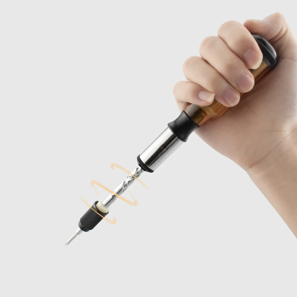 1set Ratchet Screwdriver With 5pcs Replaceable Heads Hand Tools Loose/tight/fixed Adjustable Ratchet Screwdriver Spare Parts