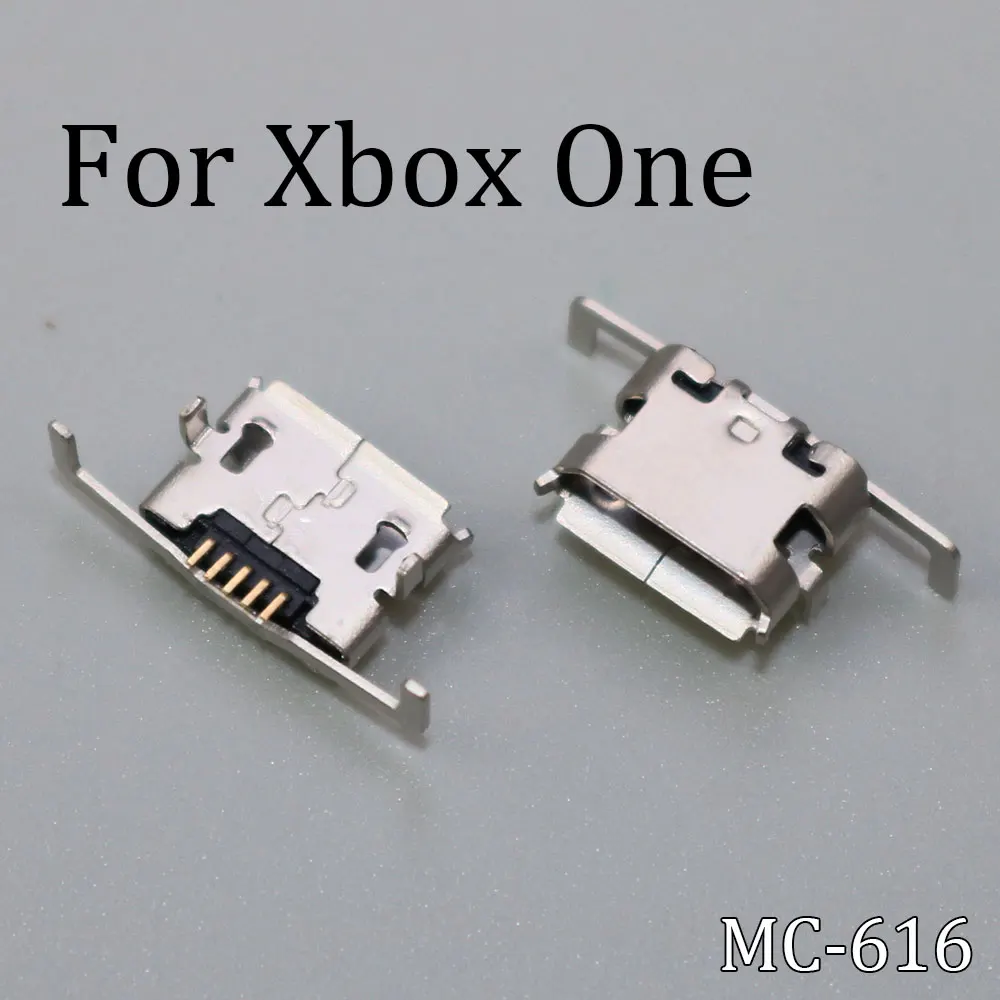 2PCS  Micro USB Power Charging Connector Socket Dock Port For Xbox One Controller