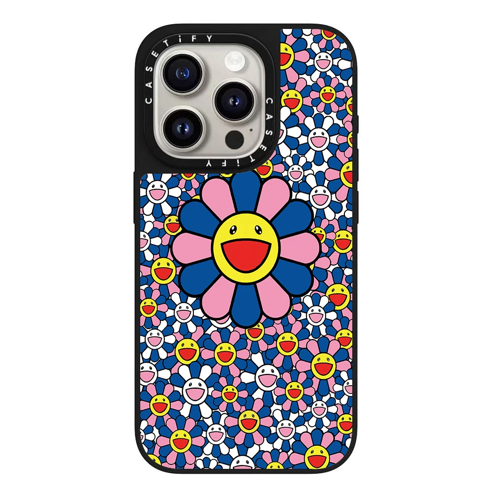CASETiFY Co-brand Takashi Murakami Flowers Bloom Series Magnetic Case for iPhone17 16 13 14 15 Pro Max Air 16 Plus Case view 4