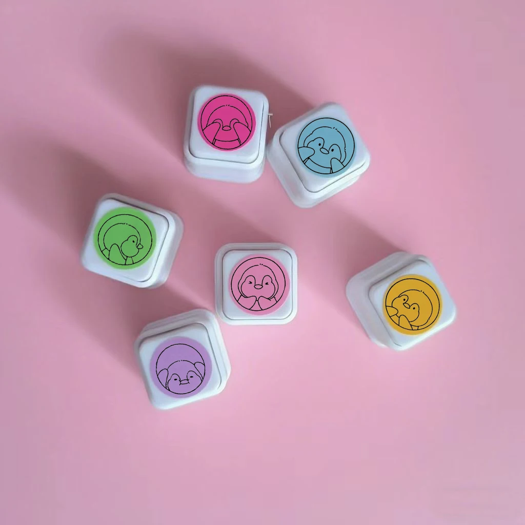 ستة نوع زر طوابع طوابع الزخرفية لسكرابوكينغ بطاقات الهدايا مغلفات بريدية يوميات Kawaii Stamps القرطاسية DIY الفنون #6