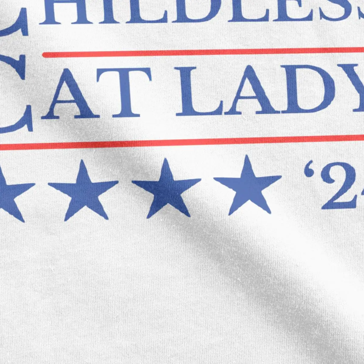 Fashion Childless Cat Lady 2024 T-Shirt Men Round Neck Pure Cotton T Shirt Short Sleeve Tees Gift Idea Clothing