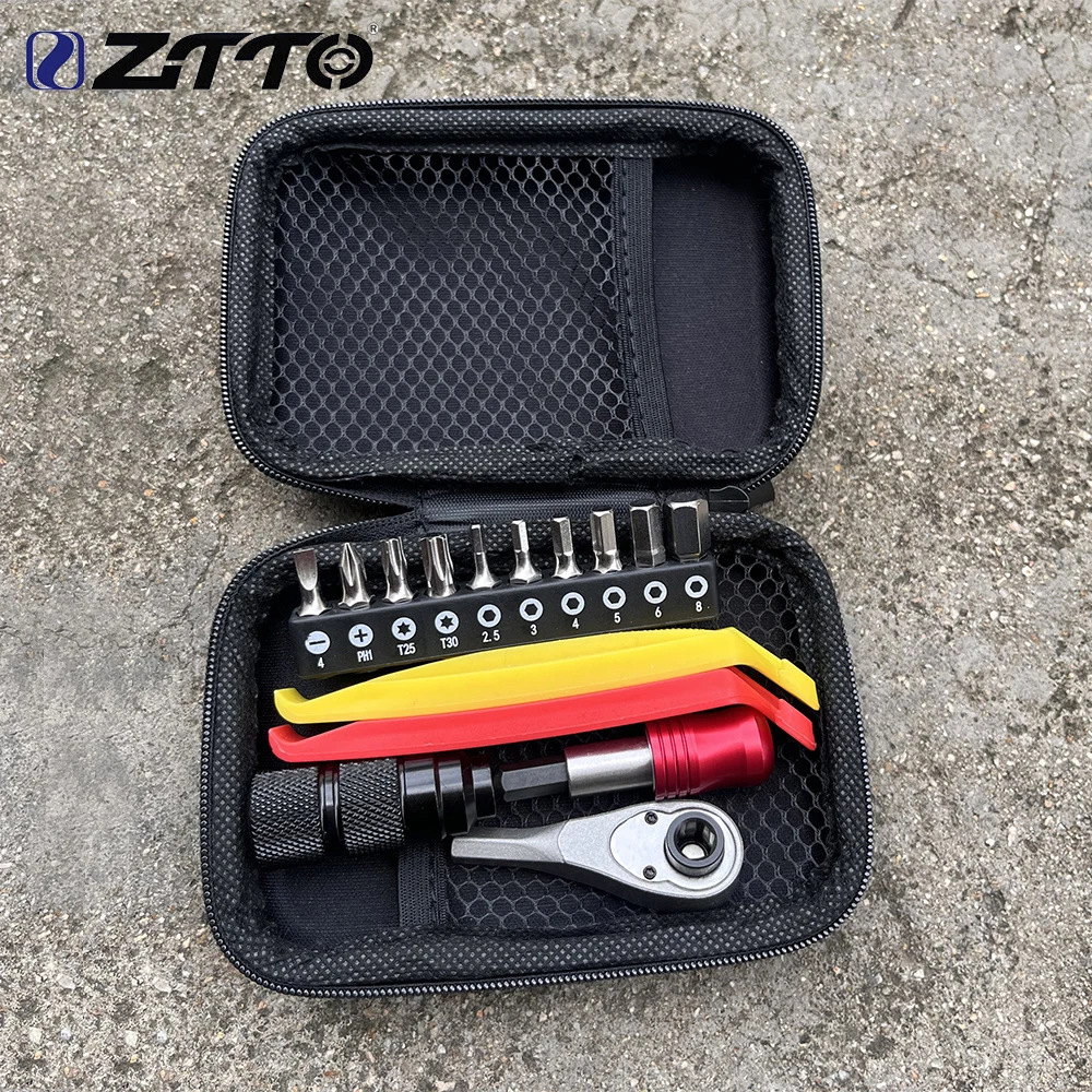 ZTTO 10-teiliger Metall-Sechskantmutternschlüssel-Set mit Schraubendreher 2,5/3/4/5/6/8mm Steckschlüssel Köpfe Inbusschlüssel T25 T30 Schraubendreher Schraubenschlüssel Reifenheber