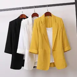 Classic Suits Jacket Suit Office Lady Blazer Lapel Temperament Solid Color Lapel Blazer