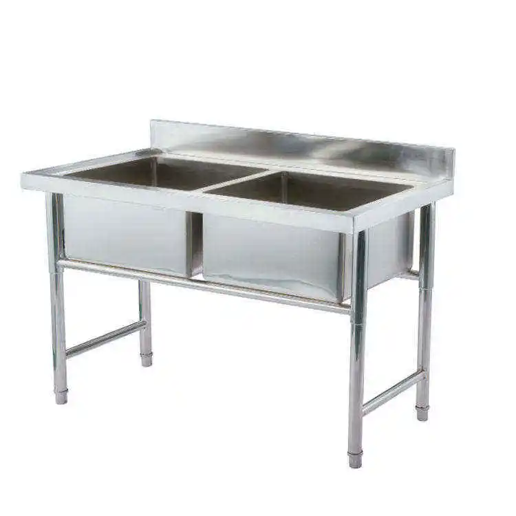 

Factory Price Customized Size Kitchen Double Sink 304 Stainless Steel Square China Undermount Design 201/304 Material for