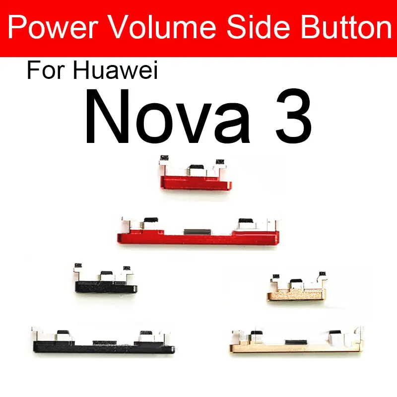 Volume Power Button For Huawei Nova 3 PAR-AL00/LX1M/LX9/TL20 On Off Power Volume Control Switch Side Key Parts