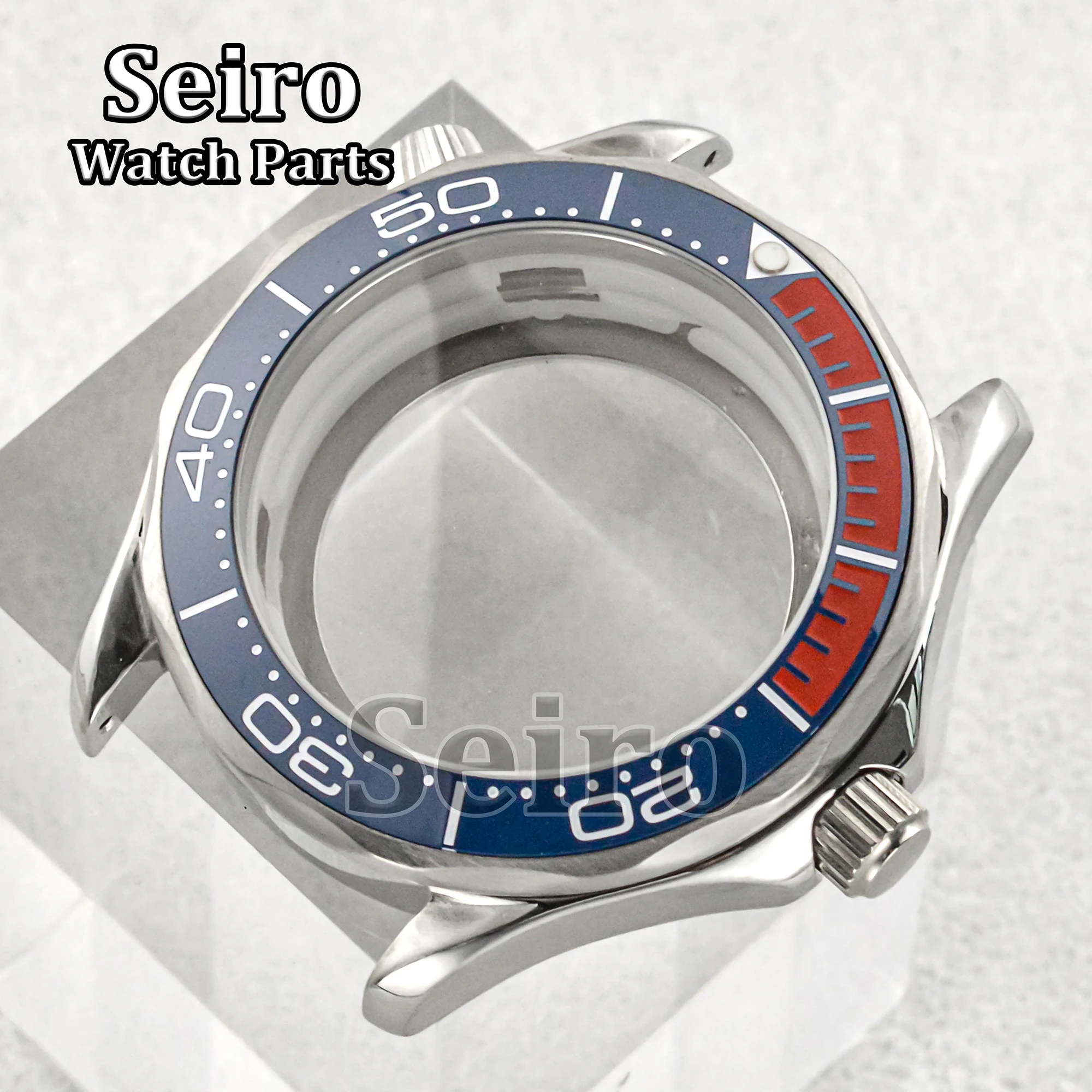 41MM NH35 Case Dial Hands Stainless Steel Bracelet Strap Men Case for Seamaster 300 NH36 Movement 31MM Dial Accessories Parts